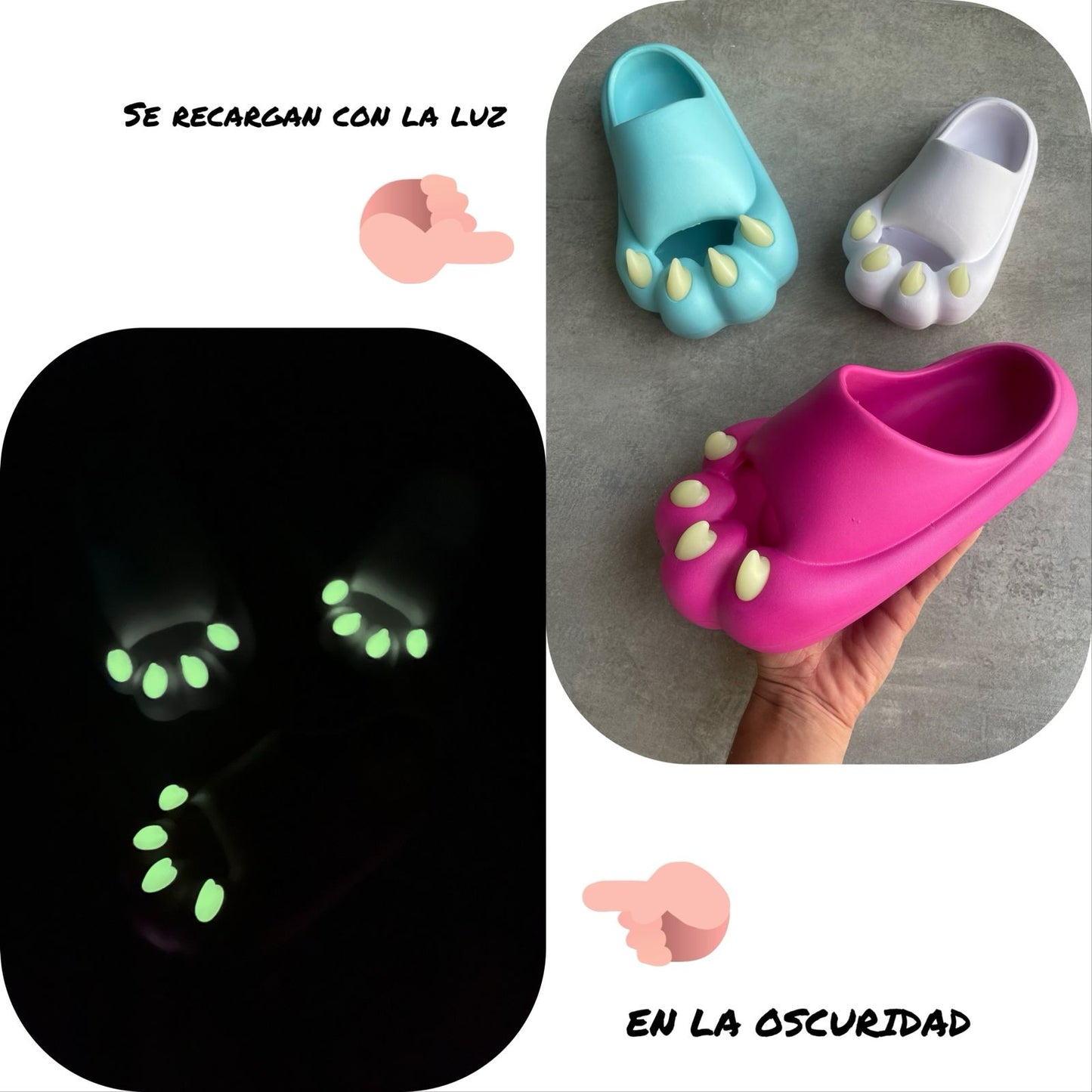 Monster Light™ | Sandalias Infantiles con Garras Luminosas | Pide 1 y Lleva 2