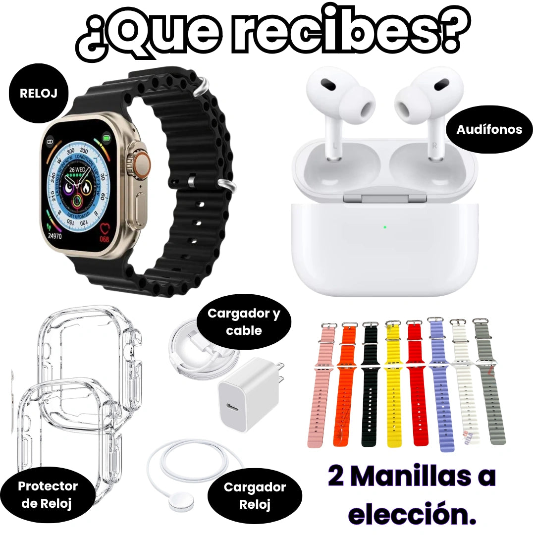 Kit Smartwatch Pro 6 en 1