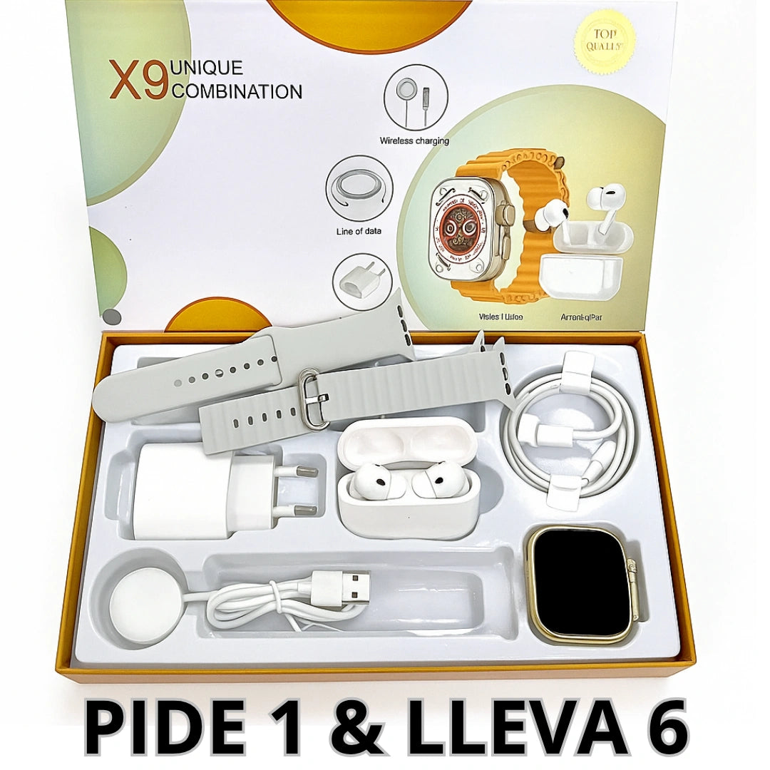 Kit Smartwatch Pro 6 en 1