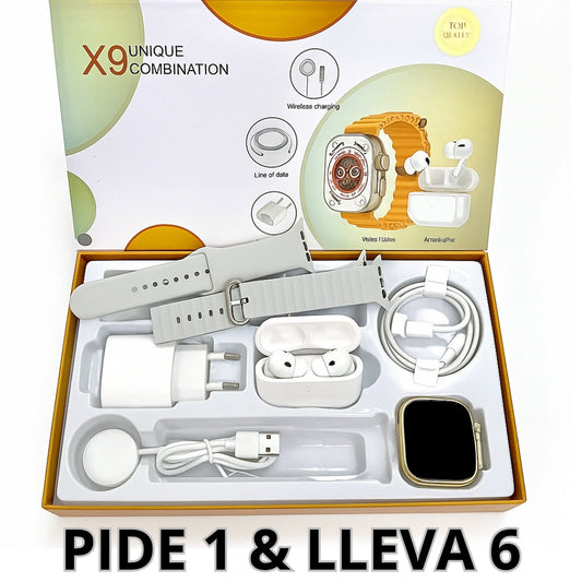 Kit Smartwatch Pro 6 en 1