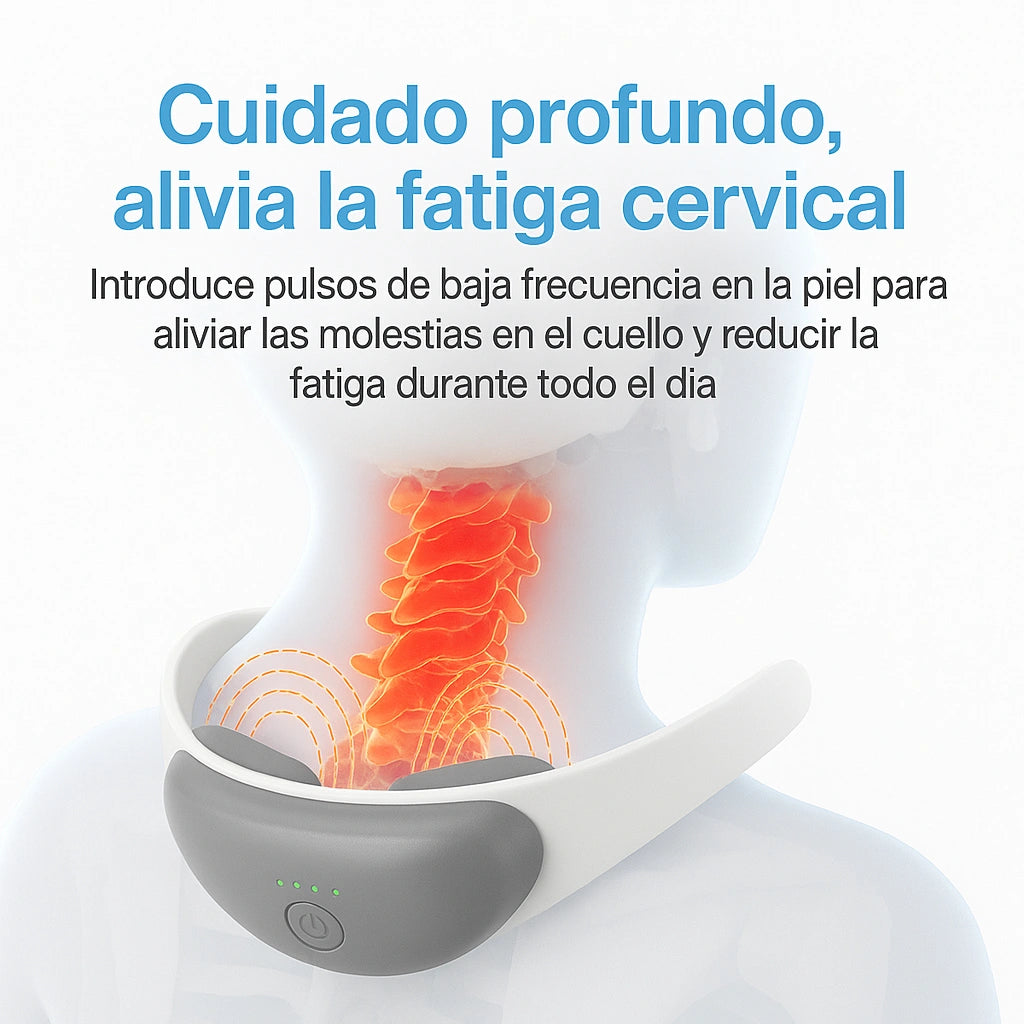 CerviCare™ | Masajeador Cervical Inteligente PIDE 1 & LLEVA 2
