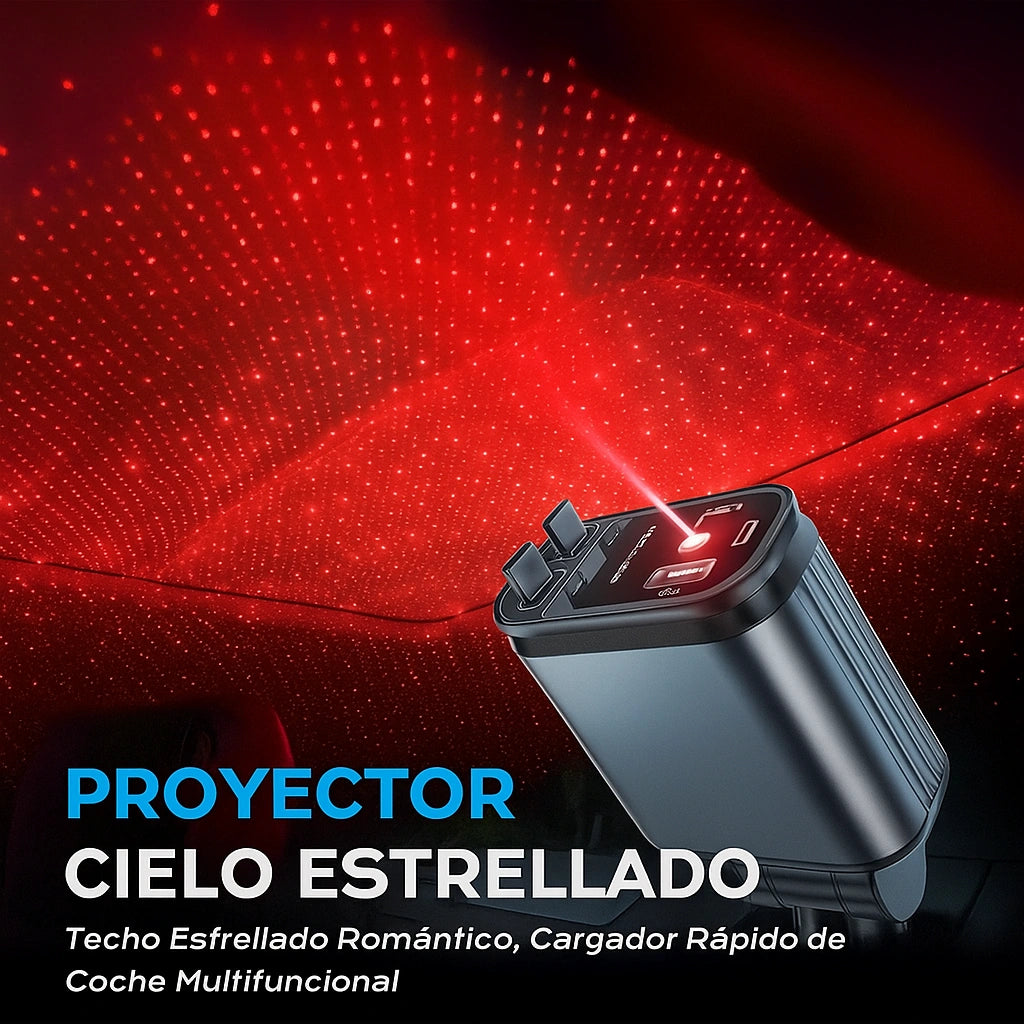 PowerLed™ | Cargador Retráctil Estelar 4 en 1