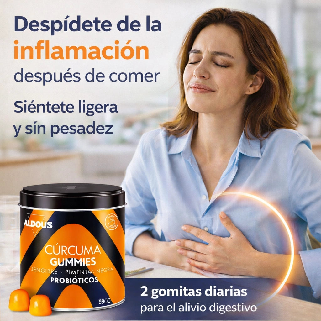 Gomas Cúrcuma | Adiós a la Hinchazón