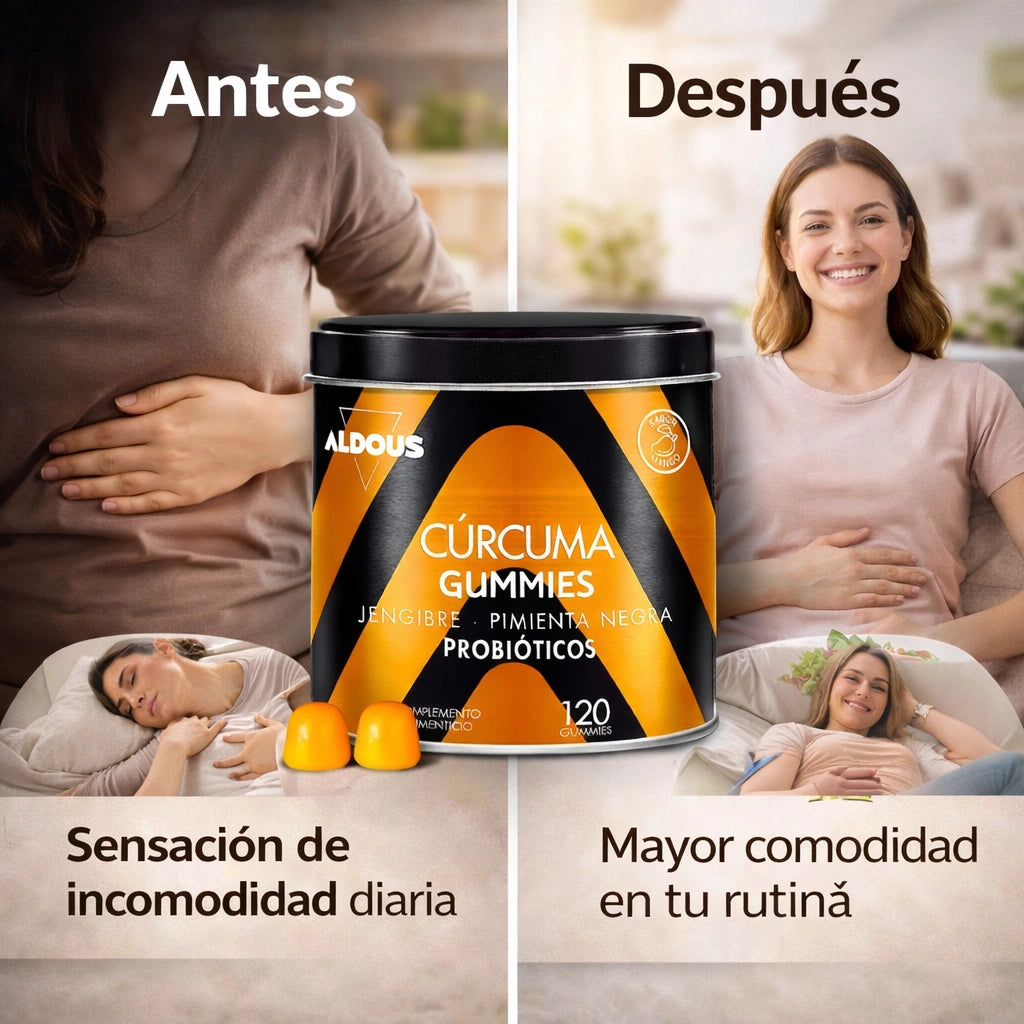 Gomas Cúrcuma | Adiós a la Hinchazón