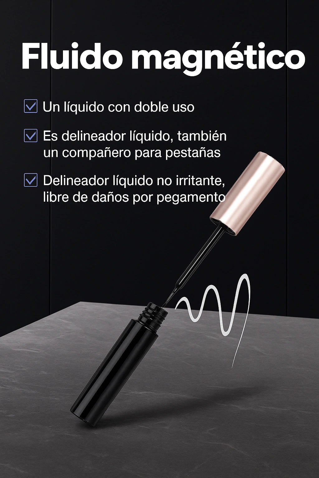 Kit x3 pestañas magnéticas + Delineador magnético GRATIS+ Mini plancha portátil GRATIS