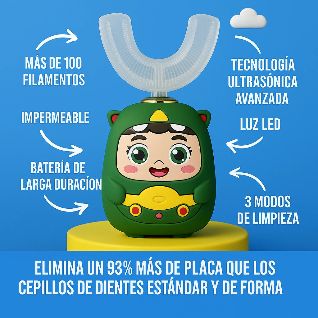 Dentikids™ | Cepillo Eléctrico + Espuma dental Premium GRATIS🎁