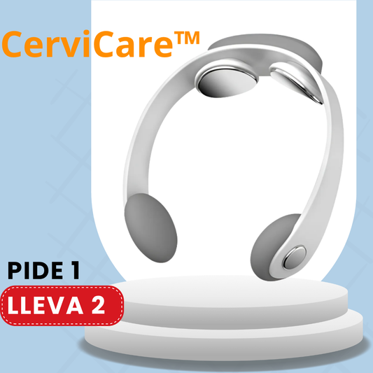 CerviCare™ | Masajeador Cervical Inteligente PIDE 1 & LLEVA 2