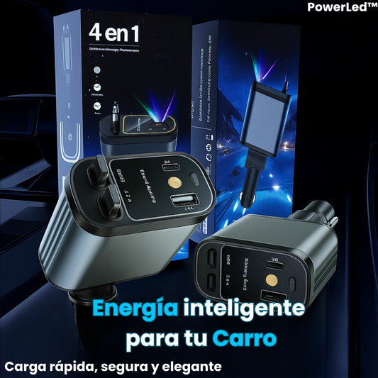 PowerLed™ | Cargador Retráctil Estelar 4 en 1