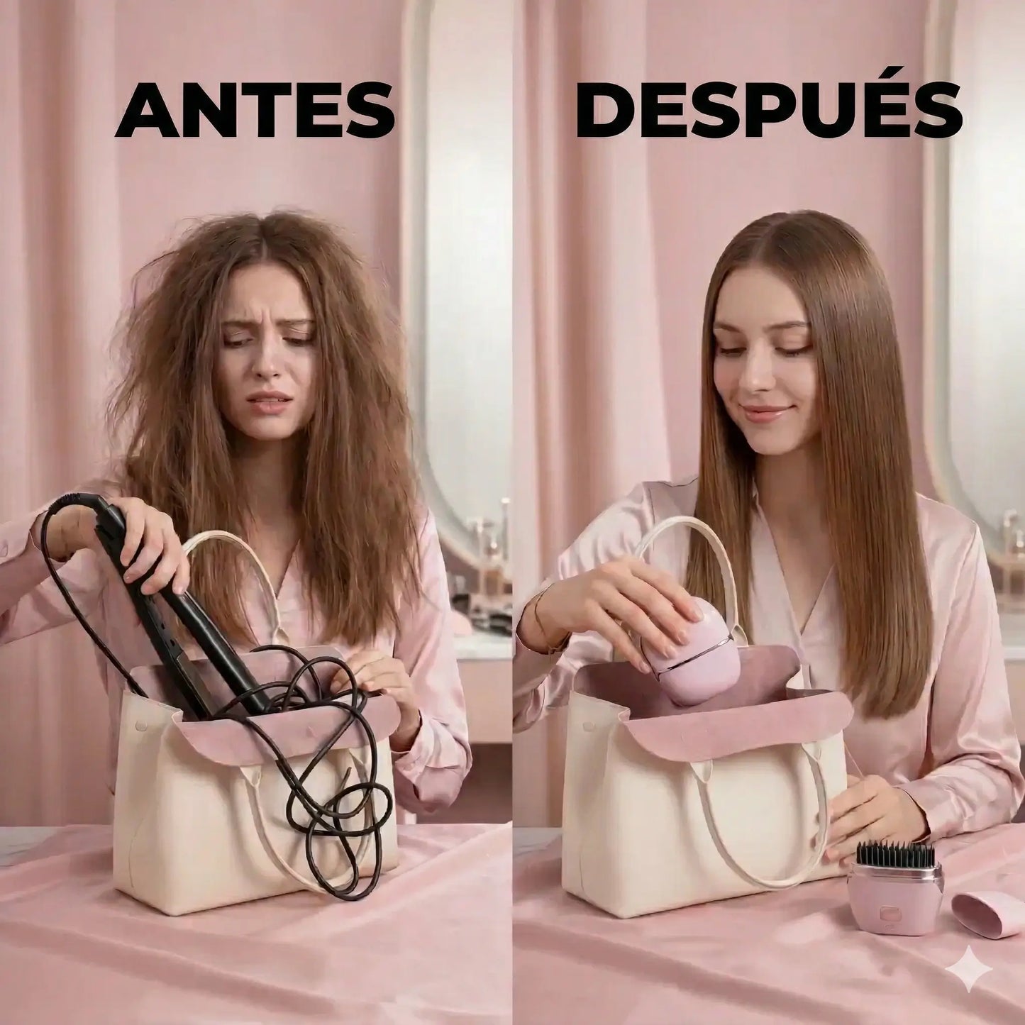 Cero frizz en una pasada.